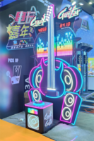Machine de jeu Big Hammer de Neofuns, équipement d'arcade à pièces, jeu de frappe à la guitare fou pour les parcs d'attractions