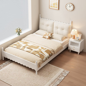 <span class=keywords><strong>Letto</strong></span> <span class=keywords><strong>singolo</strong></span> per bambini in legno <span class=keywords><strong>con</strong></span> testiera imbottita e bordo ondulato, per cameretta di ragazzi e ragazze, arredamento per la casa - Product Image 1