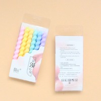 6 Stück Pastell Twisted Geburtstags torte Kerzen Party Curve Thread Geburtstag Spiral Kerzen für Geburtstags feier Dekoration