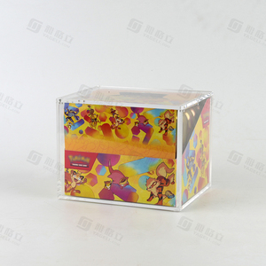 Mới nhất thiết kế Acrylic pokeoned mini hộp thiếc etb hiển thị trường hợp với bảo vệ UV 151 bó trường hợp niêm phong thẻ trường Hợp Chủ - Product Image 4