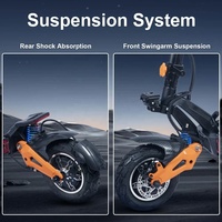 Sıcak Satış Toptan LeaFun Scooter D2 Çift Motorlu Arazi Elektrikli Scooter 10 inç Her Türlü Araziye Uygun E-Scooter Yetişkinler İçin AB Deposu