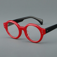 Cadre de lunettes en acétate vintage fait à la main solide rétro marque de luxe lunettes de créateur pour hommes femmes Prescription lunettes de myopie