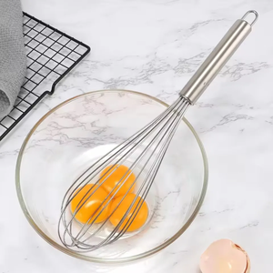 Fouet à ballon en acier inoxydable – Tailles 8/10/12 pouces, batteur à œufs en fil métallique pour mélanger la pâte, les sauces, la crème fouettée, les œufs – Ustensile de cuisine - Product Image 6