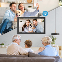 Cadre photo numérique de 15.6 pouces HD IPS LCD écran tactile calendrier de table intelligent WiFi plan familial avec 32G pour bureau et décoration intérieure