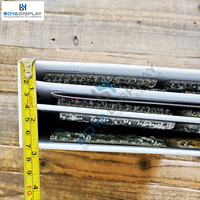 Nouvel arrivage : Présentoir mural Boya Display BOO054 haute capacité, hauteur réglable pour carreaux de pierre et échantillons de carrelage, personnalisable en couleur