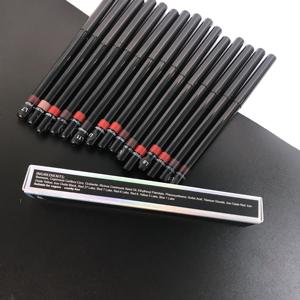 Revêtement à lèvres en bois, 12 couleurs disponibles, crayon d'affûtage, maquillage, avec votre propre logo - Product Image 6