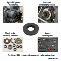 Plaquette de frein moteur pour presse d'impression offset Ryobi 920 avec système de freinage à embrayage, pièce de rechange