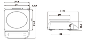 WP-G Cân Thực Phẩm Không Thấm Nước Cân Kỹ Thuật Số Chất Lượng Cao 30Kg - Product Image 3