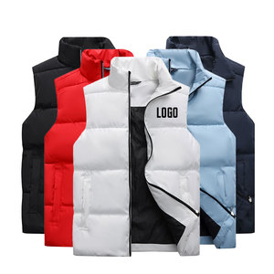 Vente en gros gilet personnalisé pour hommes gilet <span class=keywords><strong>sans</strong></span> manches en polyester à coquille souple coupe-vent et imperméable hiver chaud gilet d'extérieur pour hommes - Product Image 3