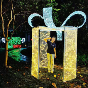 Lớn Chất lượng cao thương mại đứng 10ft 20ft 30ft 40ft 50ft 60ft khổng lồ lập trình LED chiếu sáng Cây giáng sinh làng hiển thị - Product Image 5