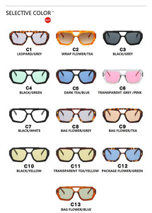 Gafas de Sol Irregulares de Nuevo Diseño, Retro, con Personalidad, Montura Grande - Product Image 3