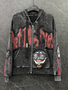 Sudadera con capucha de gato robótico de dibujos animados para mujer abrigo de suéter superior de moda informal Suelto - Product Image 2