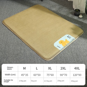 Sommer-Hundematte & Katzenmatte, Anti-Biss Kühlmatte aus Rattan, Rechteckiges Schlafnest für den grenzüberschreitenden Handel - Product Image 6