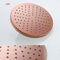 Ensemble de robinet de douche à effet pluie de luxe de 8 pouces Ensemble de mitigeurs de douche muraux Combo en or rose