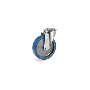TELLURE ROTA - 737705 Sigma Elastic' caoutchouc, support pivotant avec trou de boulon type NL-largeur de roue 50mm, ø 180 mm (Qté 4) - Product Image 1