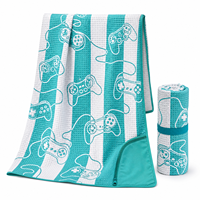 Serviette de plage Eastsunshine personnalisée, moderne, écologique, en microfibre gaufrée, séchage rapide, sans sable