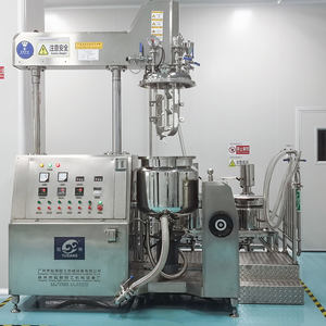 Tangki Pencampur Vakum 100L Tipe Pengangkat Hidrolik Pemanas Listrik Homogenizer Bawah Pengaduk Emulsifikasi Vakum - Product Image 5