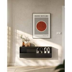 Scarpiera in alluminio Knut 100 cm, verniciata a polvere opaca, autoportante, per ingresso, camera da letto, elemento decorativo moderno e funzionale - Product Image 3