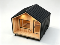 Ruang Sauna Rumah Mewah dengan Konstruksi Kayu Tahan Lama dan Sistem Pemanas Hemat Energi untuk Terapi Uap yang Menenangkan