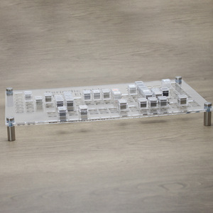 Expositor de elementos químicos acrílicos, soporte de almacenamiento transparente para uso en laboratorio de química experimental - Product Image 1