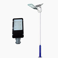 Lámpara de Calle Exterior Impermeable de Alta Calidad de 100W IP65, Alimentada por Energía Solar y CA, con 5 Años de Garantía