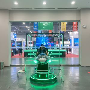 Usine de Panyu, Guangdong : <span class=keywords><strong>Cinéma</strong></span> VR 9D, simulateur de vol intérieur, jeu d'aventure avion-hélicoptère, parc d'aventure, structure métallique, jardin - Product Image 3