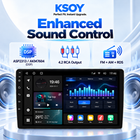 KSOY-TS18 Android 14 4+64G QLED WiFi 4G BT 5.0 Wireless Carplay RCA Output Kamera 360 Octa Core FM RDS Radio Android Autoradio