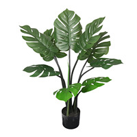 Plante artificielle Monstera en pot KH pour la décoration intérieure, le bureau, les mariages, la décoration de la maison, plantes artificielles, arbre en plastique