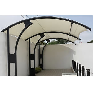 Abri de voiture professionnel simple et double, design moderne, imperméable, pare-soleil, carport à structure membranaire - Product Image 3