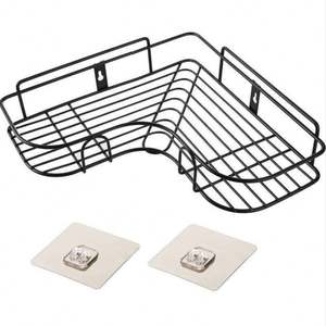 Cq Hole-Free Corner Rack Trípode Wash Wall Metal Champús Holder Baño Triángulo Estantes - Product Image 6