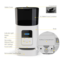 Distributeur automatique intelligent Tuya pour chiens et chats, WiFi, 6L, avec application mobile, programmable, anti-blocage et étanche