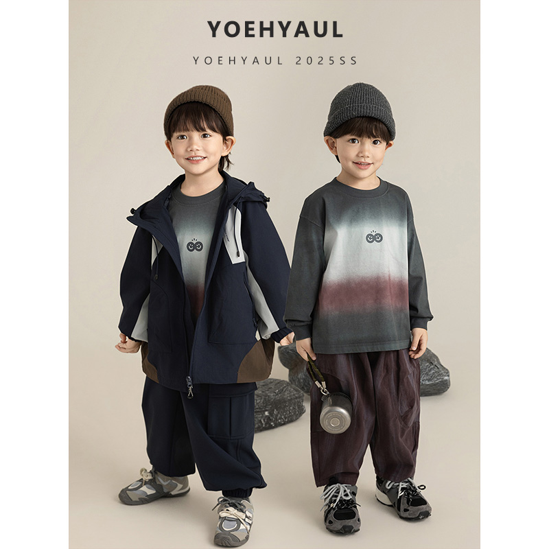 Детский хлопковый пуловер YOEHYAUL N7143