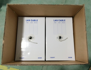 สายแลน Cat5E <span class=keywords><strong>Cat6</strong></span> Cat6A ทองแดงแท้ CCA ความยาว 305 ม. ตัวอย่างสินค้าทดลอง โรงงานผลิตโดยตรง มาตรฐาน CE RoHS ISO 9001 เจ้อเจียง - Product Image 6