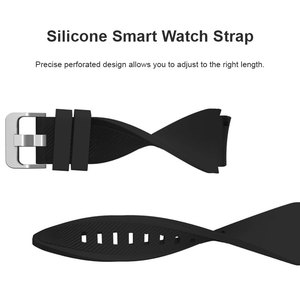 Bracelet de montre de sport en silicone souple pour hommes, bracelet de remplacement 22mm pour <span class=keywords><strong>Samsung</strong></span> <span class=keywords><strong>Galaxy</strong></span> Watch 46mm <span class=keywords><strong>Gear</strong></span> <span class=keywords><strong>S3</strong></span> <span class=keywords><strong>Frontier</strong></span>/Classic Smart Watch - Product Image 3