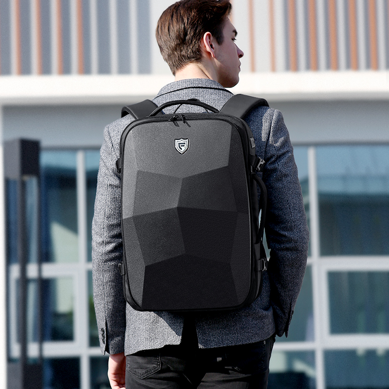 17.3インチハードシェルラップトップバックパック防水ゲームラップトップバッグメンズブラック CX-ykbbs-FBA ハードシェルバックパック ハードシェルバックパック