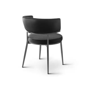 Silla de Comedor Moderna Minimalista Rosse de Acero con Patas de Acero Resistentes, Muebles para el Hogar de Turquía - Product Image 2