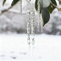 Acryl Schneeflocke Simulation Eis Anhänger Weihnachts baum hängen Ornament Wieder verwendbar Langlebig 13x1,5 cm Weihnachts dekoration für Zuhause Neu