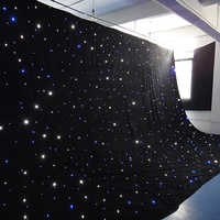 Toile de fond en tissu étoilé LED ignifuge en gros pour mariage 2026