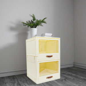 ลิ้นชักเก็บของพับได้สองชั้นแบบ SC4030การจัดระเบียบที่มีประสิทธิภาพสำหรับพื้นที่ตู้เสื้อผ้าด้วยการออกแบบพลาสติก PP ขนาดกะทัดรัดสำหรับเสื้อผ้า - Product Image 6