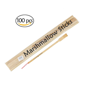 Estick kẹo tusuk sate Xoắn Mallow đồ ăn nhẹ tre BBQ xiên Marshmallow rang Gậy cho thịt nướng Cách sử dụng - Product Image 2
