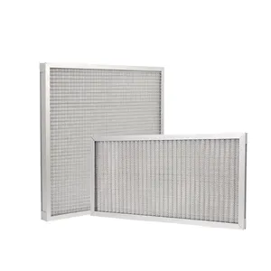 AHU aluminum frame mesh primary filter oil fume removal air filter high temperature purification filter