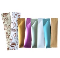 Paquets de bâtons personnalisés de 10g 20g Sachets au fini mat Emballage en feuille d'aluminium Sacs scellés à l'arrière en plastique pour le thé, le café et la poudre Pochette