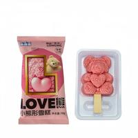 Glace en forme d'ours Shapesnow saveur fraise 70g, dessert glacé en forme d'animal