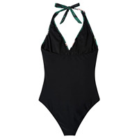 Maillot de bain une pièce pour femme, design floral personnalisé, séchage rapide, taille haute, dos nu, pour l'été