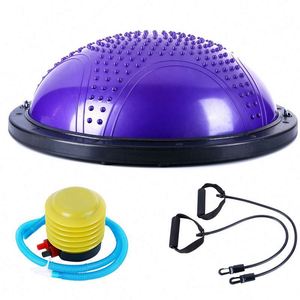 Produit phare usine BSCI : Ballon d'équilibre pour la vente, ballon de stabilité dôme pour la gym et le fitness, tubes de résistance, demi-ballon d'équilibre pour le yoga - Product Image 4