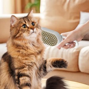Nouvelle brosse vapeur pour chien et chat 3 en 1, portable, pour enlever les poils d'animaux, brosse à vapeur électrique pour poils de chat - Product Image 6