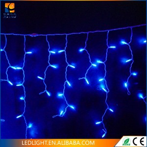 Guirnalda de carámbanos impermeable para exteriores, lámpara de cortina de caída de 0,4-0,6 m para decoración de Navidad de jardín, clasificación IP65 - Product Image 3