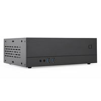 Kotak PC Itx Mini kantor alumunium hitam putih kustom casing komputer HTPC kecil USB 3.0