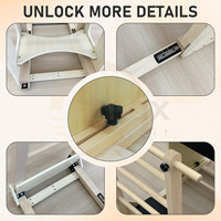 Máquina de Pilates Ladder Barrel con sistema de marco, equipo corrector de columna ajustable, máquina de entrenamiento con núcleo de madera de arce para uso en estudio y gimnasio