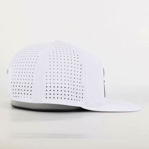 Gorra Snapback Unisex Personalizada de 6 Paneles, 100% Poliéster, Visera Plana, Impermeable, Estilo Hip Hop con Orificios Láser para la Playa - Product Image 4